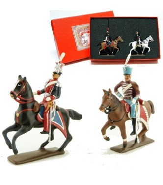 coffret de 2 cavaliers : maréchal Poniatowski et son aide de camp