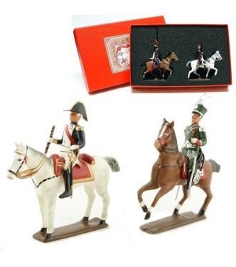 coffret de 2 cavaliers : maréchal Soult et son aide de camp