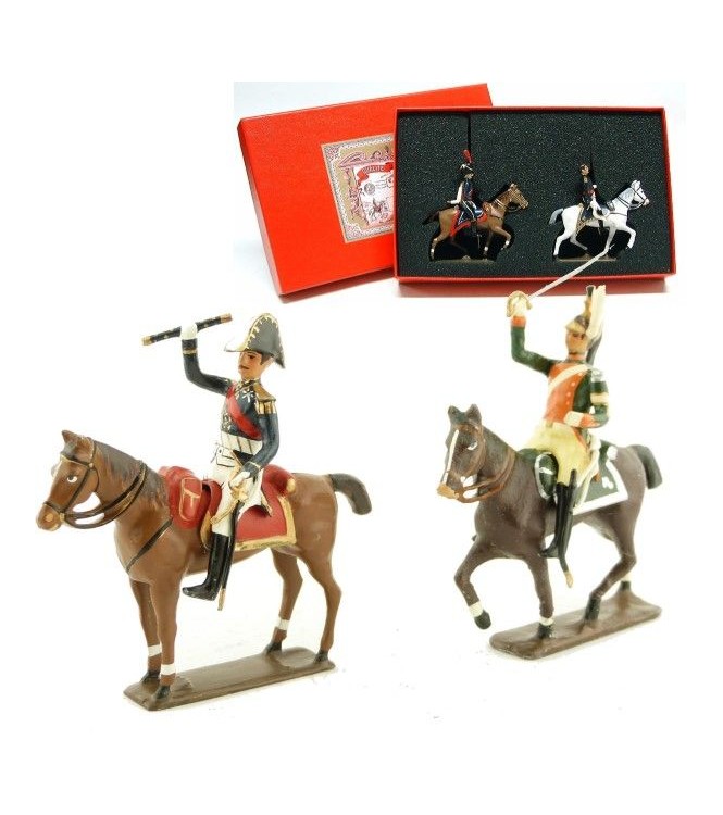 coffret de 2 cavaliers : maréchal Victor et son aide de camp