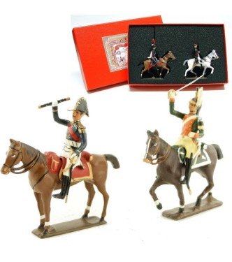 coffret de 2 cavaliers : maréchal Victor et son aide de camp