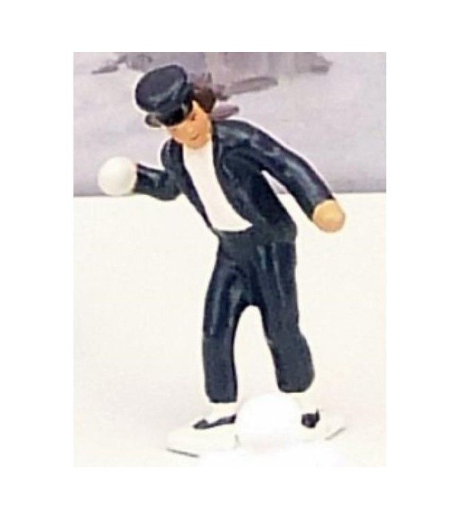 garçon en bleu (diorama ''la bataille de boules de neige'')