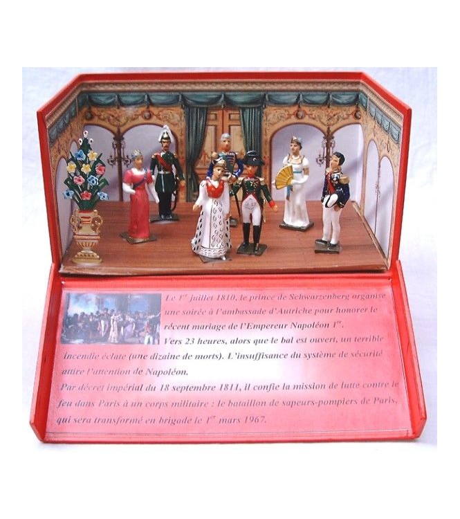 diorama "l'Incendie de l'Ambassade d'Autriche" (1er juillet 1810)