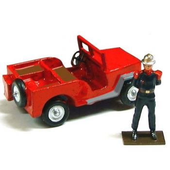 Jeep des Pompiers (+ 1 pers.) en coffret de présentation