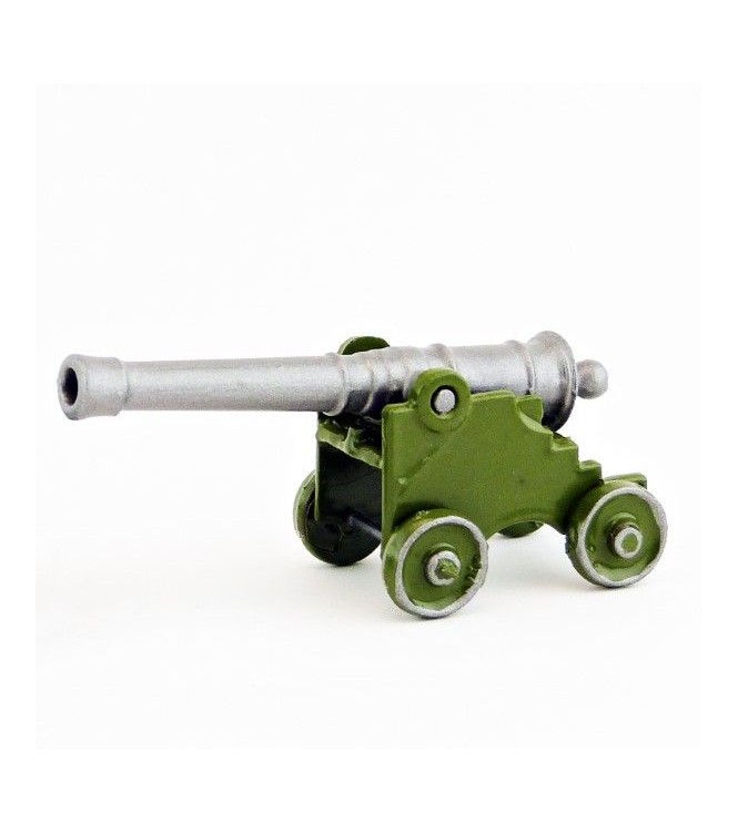 canon de marine (grand modèle, l. 80 mm), vert et métal