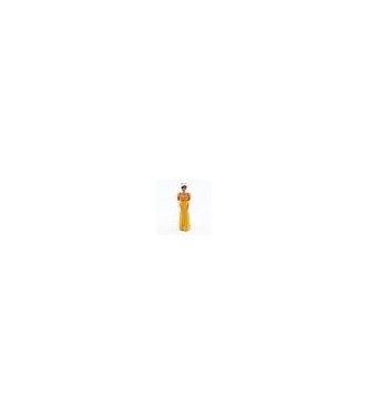Femme civile (Empire) robe Jaune, bras le long du corps