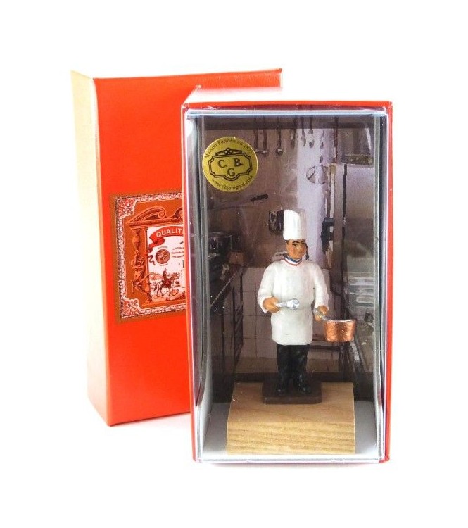 le Cuisinier avec casserole et fouet en coffret de luxe