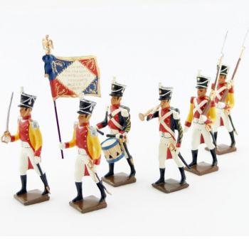 bataillon du Prince de Neuchâtel, ensemble de 6 figurines