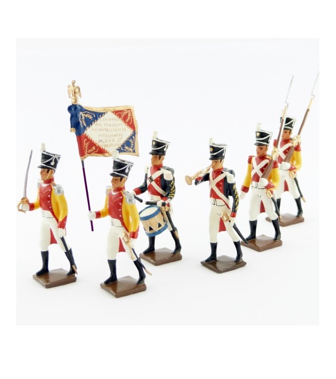 bataillon du Prince de Neuchâtel, ensemble de 6 figurines