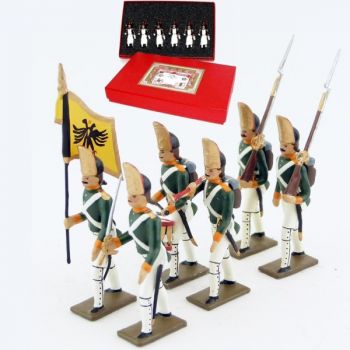 Grenadiers russes (régiment Pavlovski) (1807), coffret de 6 figurines
