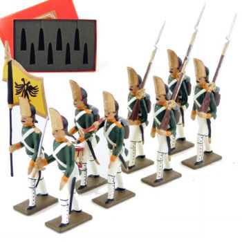 Grenadiers russes (régiment Pavlovski) (1807), coffret de 8 figurines