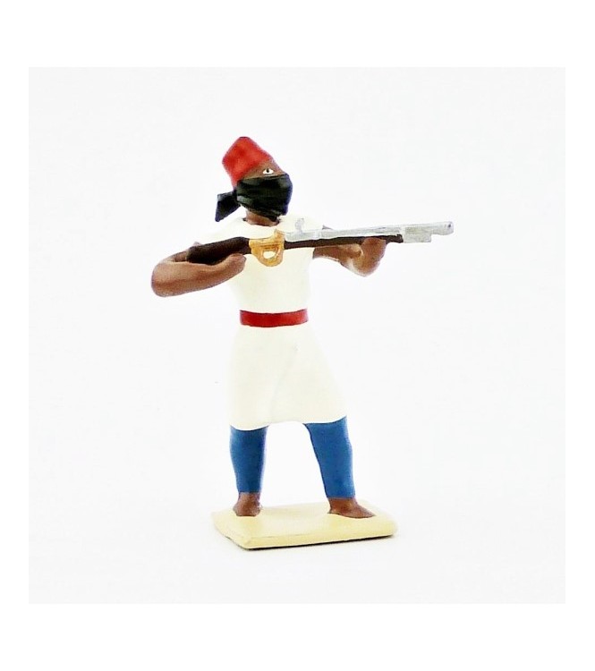 touareg au feu, tunique blanche, pantalon bleu