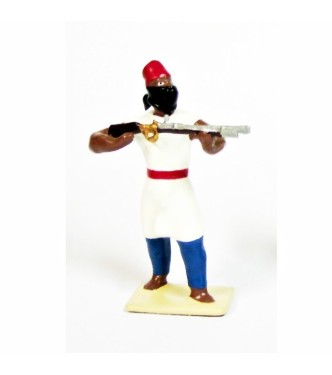 touareg au feu, tunique blanche, pantalon bleu
