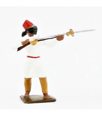 touareg au feu, tunique blanche, pantalon marron clair (isabel)