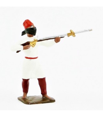 touareg au feu, tunique blanche, pantalon Bordeaux
