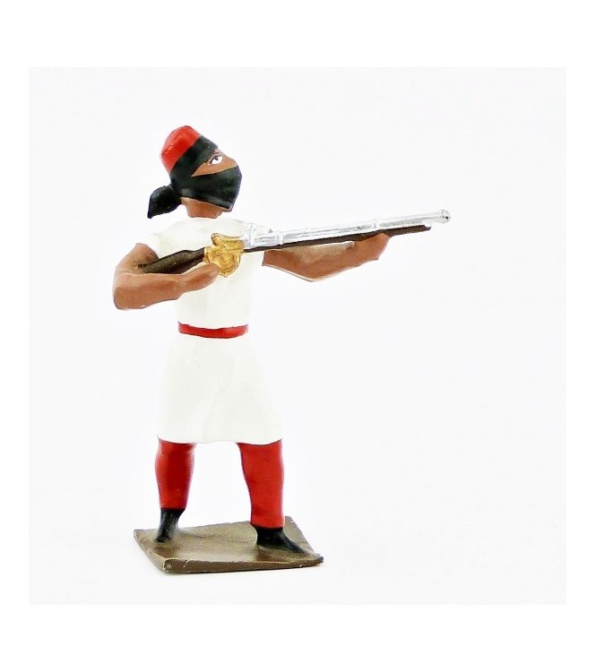 touareg au feu, tunique blanche, pantalon rouge