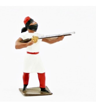 touareg au feu, tunique blanche, pantalon rouge