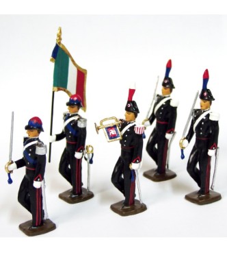 Carabiniers Italiens, ensemble de 5 figurines