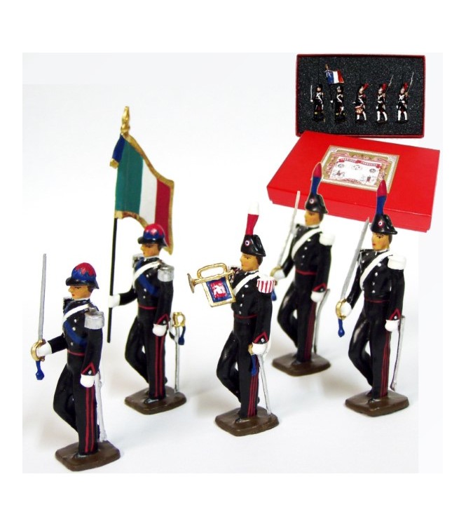 Carabiniers Italiens, coffret de 5 figurines