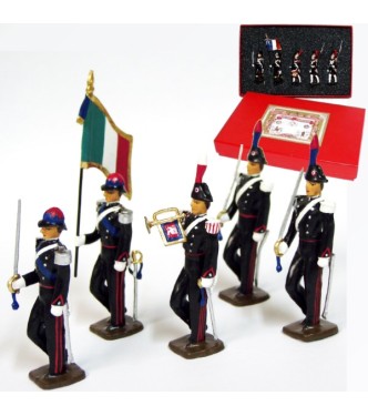 Carabiniers Italiens, coffret de 5 figurines