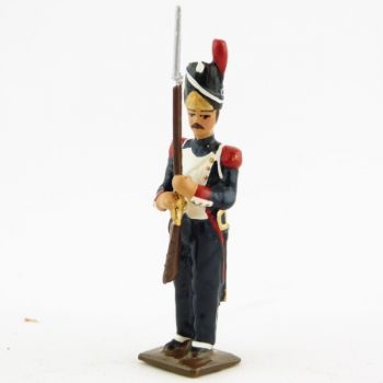 Grenadier de la garde au drapeau au fixe (les adieux de Fontainebleau)
