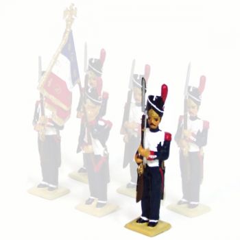 Grenadier de la garde au drapeau au fixe (« les adieux de Fontainebleau »)