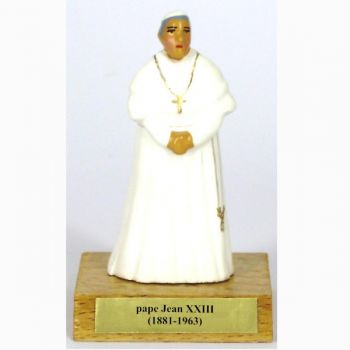 pape Jean XXIII sur socle bois