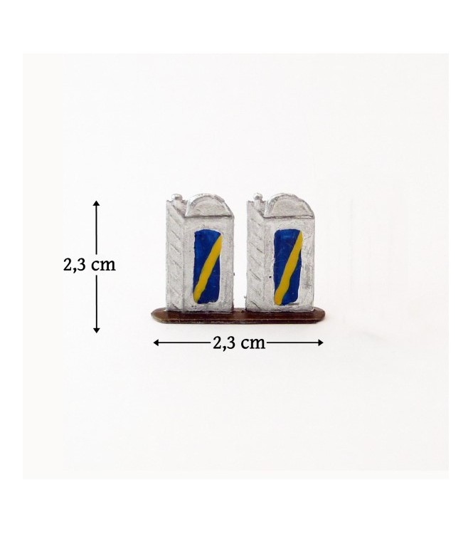 2 bidons d'essence (plat)