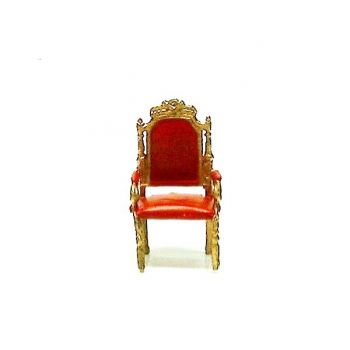 fauteuil rouge et or