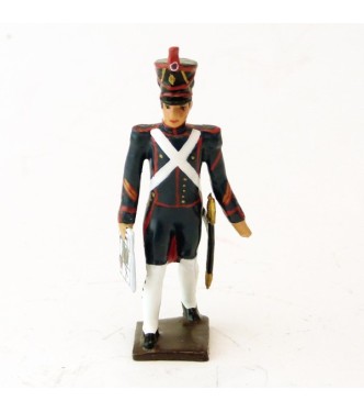 officier des artilleurs de la ligne, guêtres blanches, avec carte