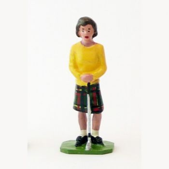 Golfeuse, pull jaune - Golfeurs (S.E.A)