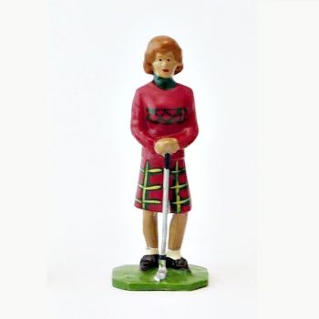 Golfeuse rousse, pull rouge - Golfeurs (S.E.A)