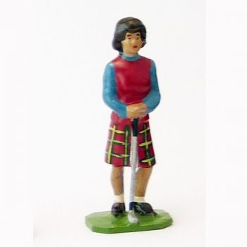 Golfeuse, pull rouge et bleu - Golfeurs (S.E.A)