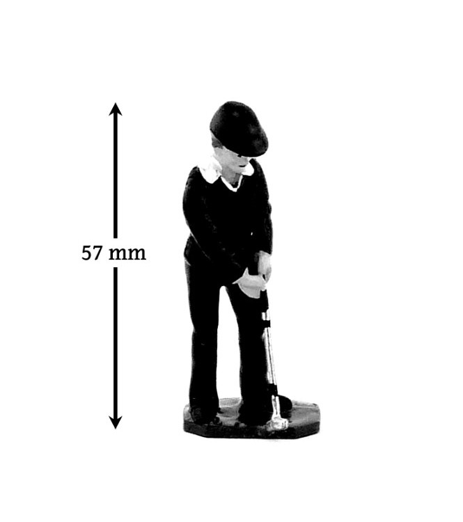 Golfeur au putting, pull vert - Golfeurs (S.E.A)