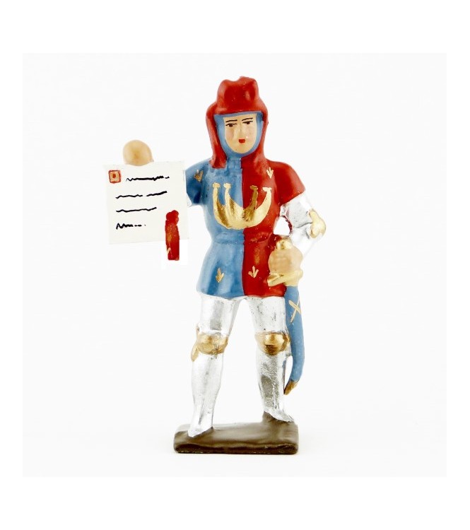 Etienne Marcel (1315-1358, prévôt des marchands de Paris) avec parchemin