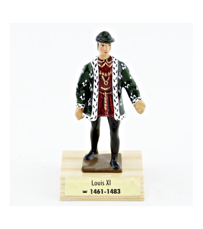 Louis XI sur socle bois