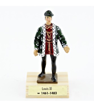 Louis XI sur socle bois