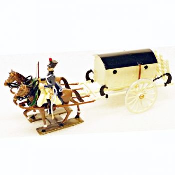 Ambulance de Larrey, 2 chevaux (EP), en coffret diorama