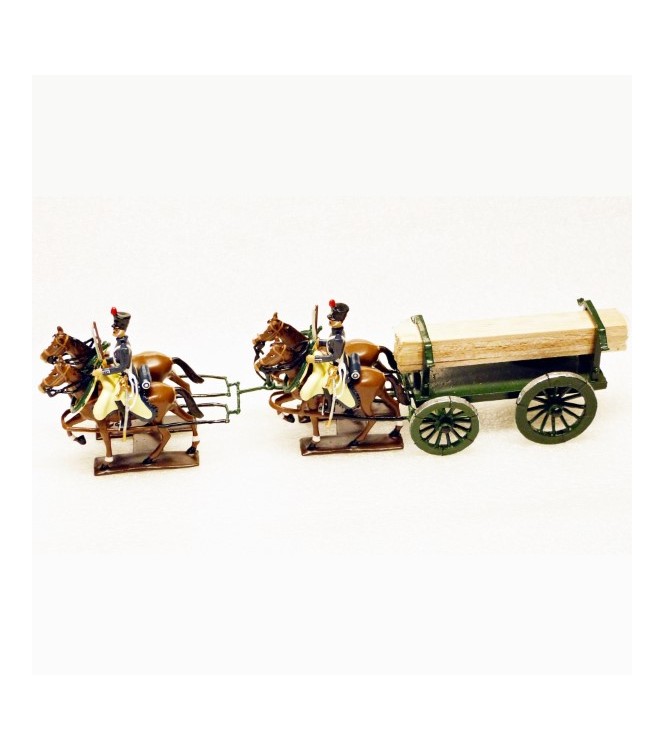Transport de planches, attelage 4 chevaux