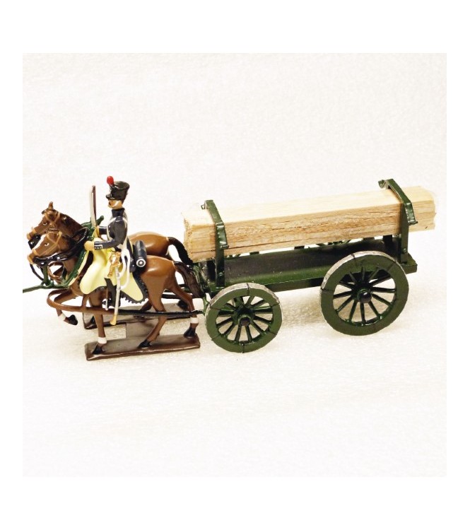 Transport de planches, attelage 4 chevaux