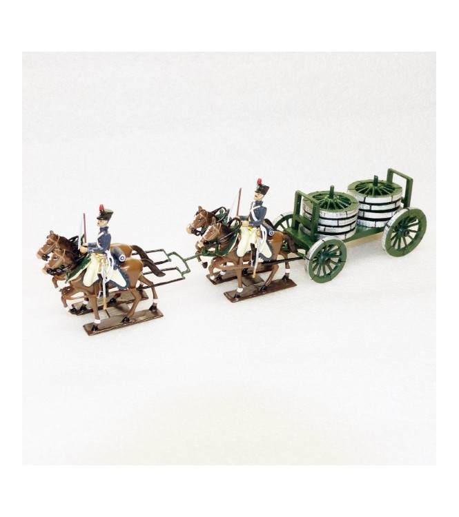 Transport de roues, attelage 4 chevaux