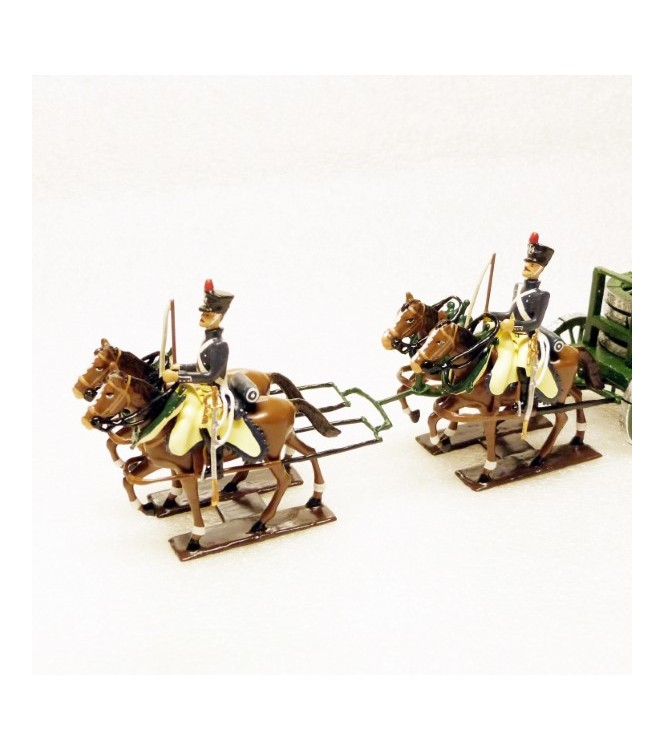 Transport de roues, attelage 4 chevaux