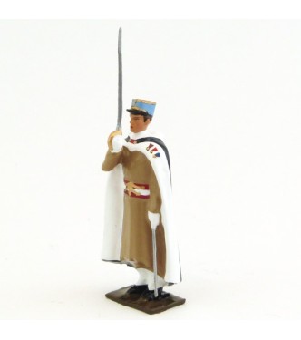 fantassin du 1er régiment de spahis au présenter sabre