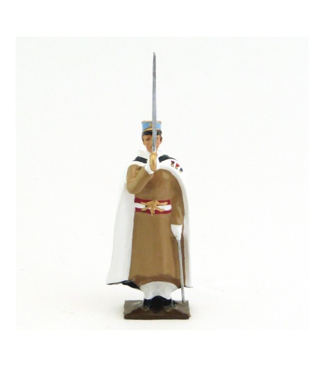 fantassin du 1er régiment de spahis au présenter sabre