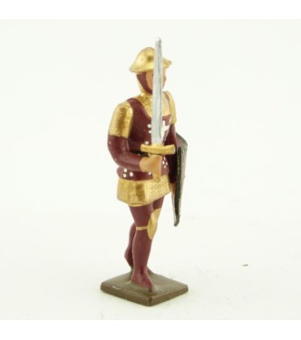 archer anglais avec épée et bouclier