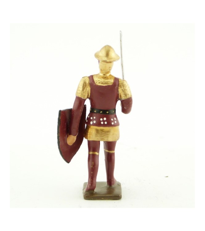 archer anglais avec épée et bouclier