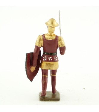archer anglais avec épée et bouclier