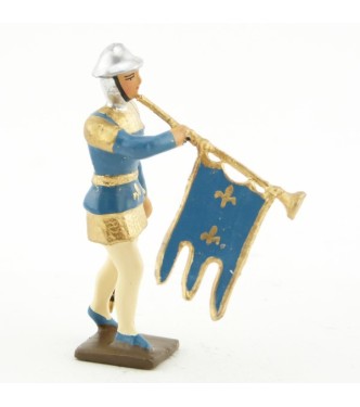 archer anglais avec trompette