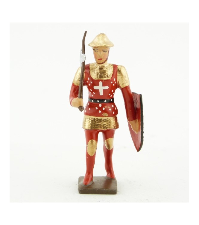 archer anglais avec hache et bouclier