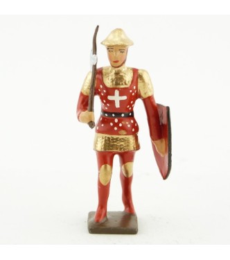 archer anglais avec hache et bouclier