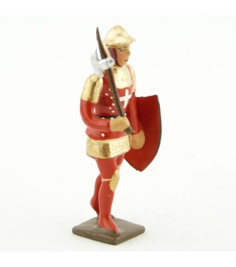 archer anglais avec hache et bouclier